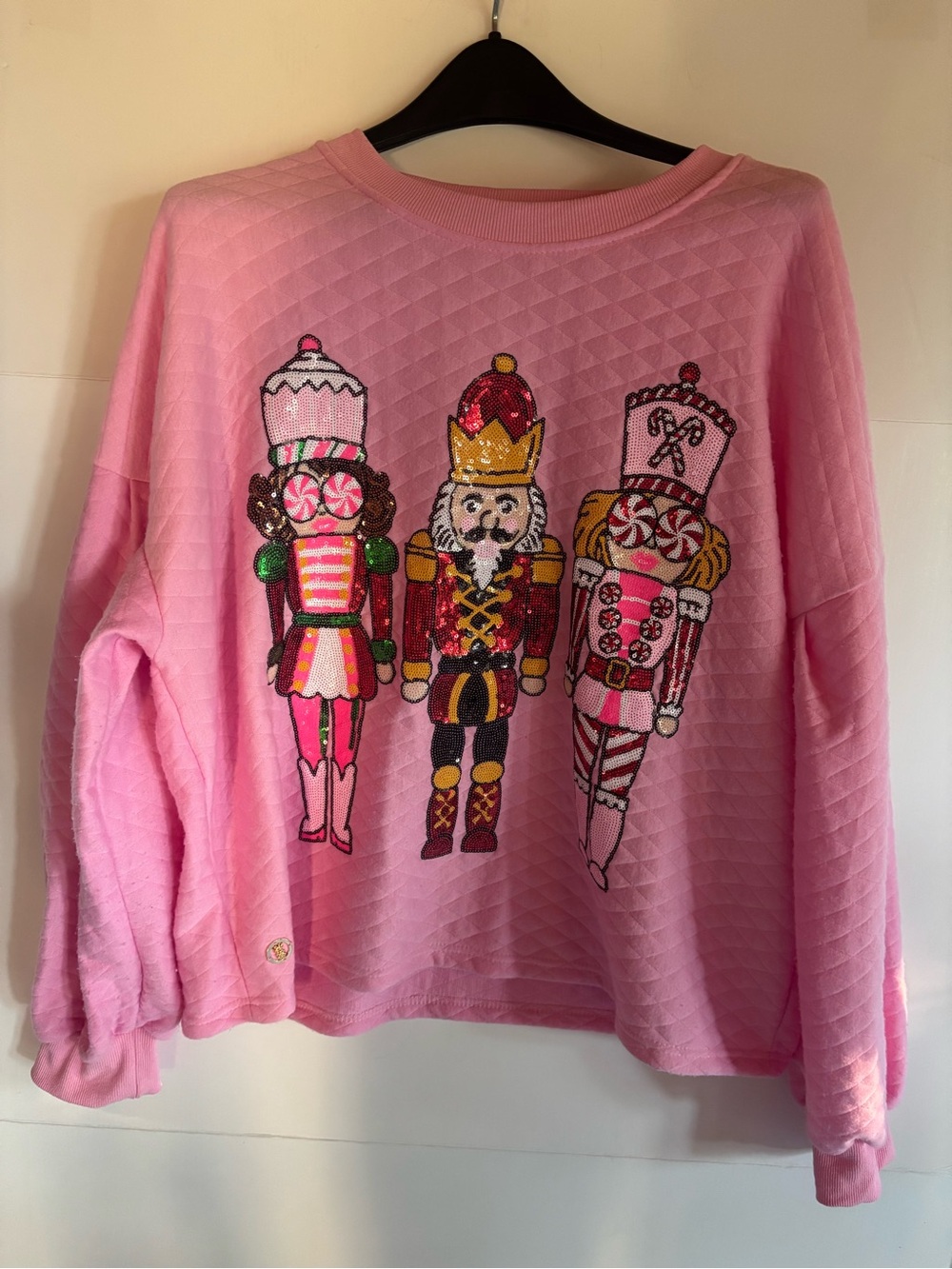 Simply Southern Women's Pink Crew Neck Pullover Christmas Sweatshirt 2XL